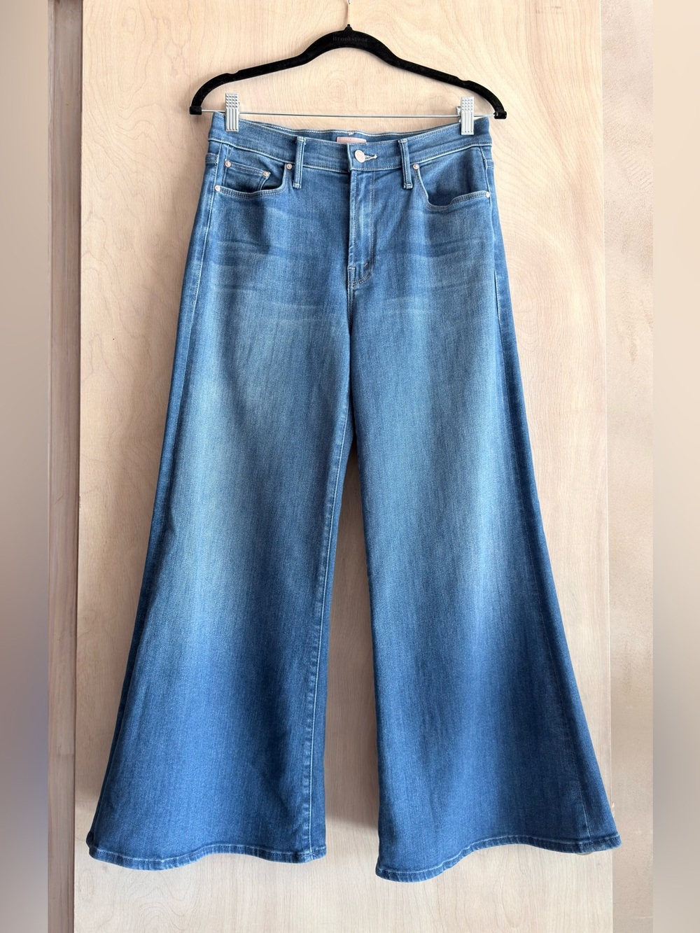 MOTHER The Twister Ankle Jeans Across Finnish Line Women’s 28 Blue Ultra Flare